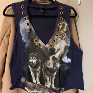 Open Cut Graphic Tank